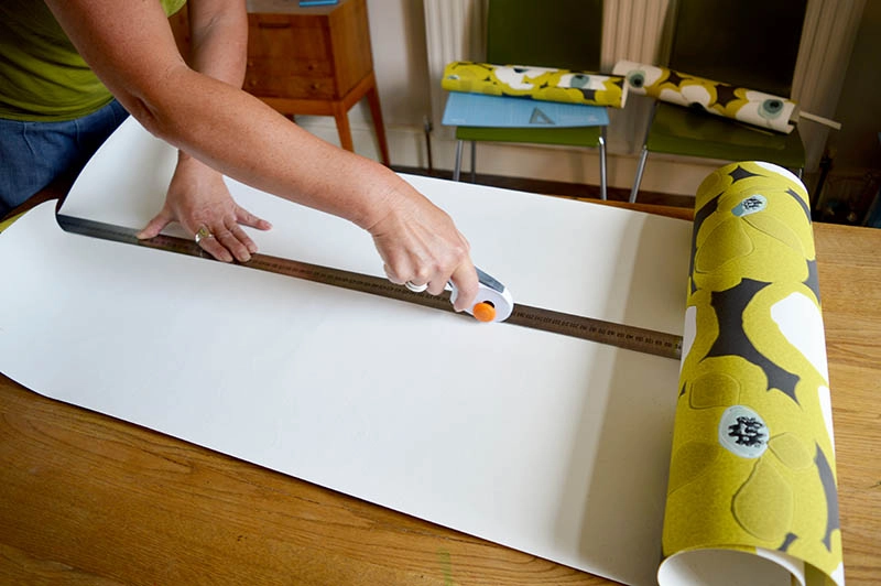 How to Decoupage a Table with Wallpaper: Add Wallpaper to Any Furniture