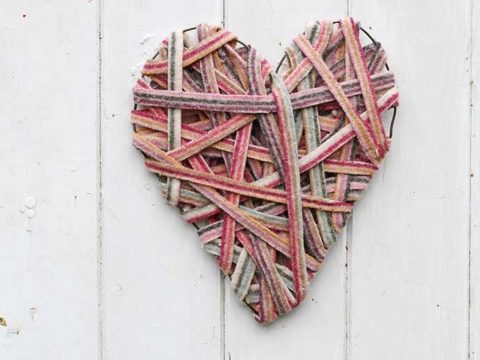 Heart String Lights - Make Your Own For Valentine's - Pillar Box Blue