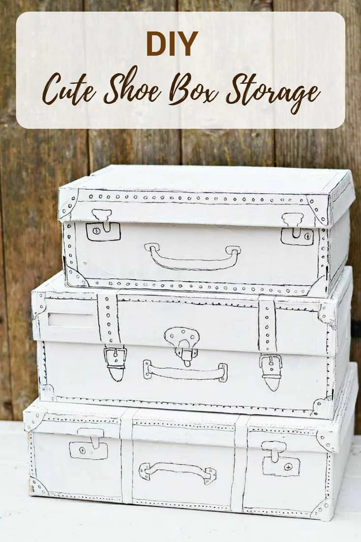 An Easy And Cute Shoebox Craft For The Home - Pillar Box Blue