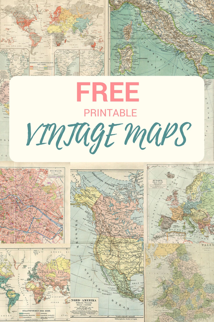 Free Printable Vintage World Map - PRINTABLE TEMPLATES