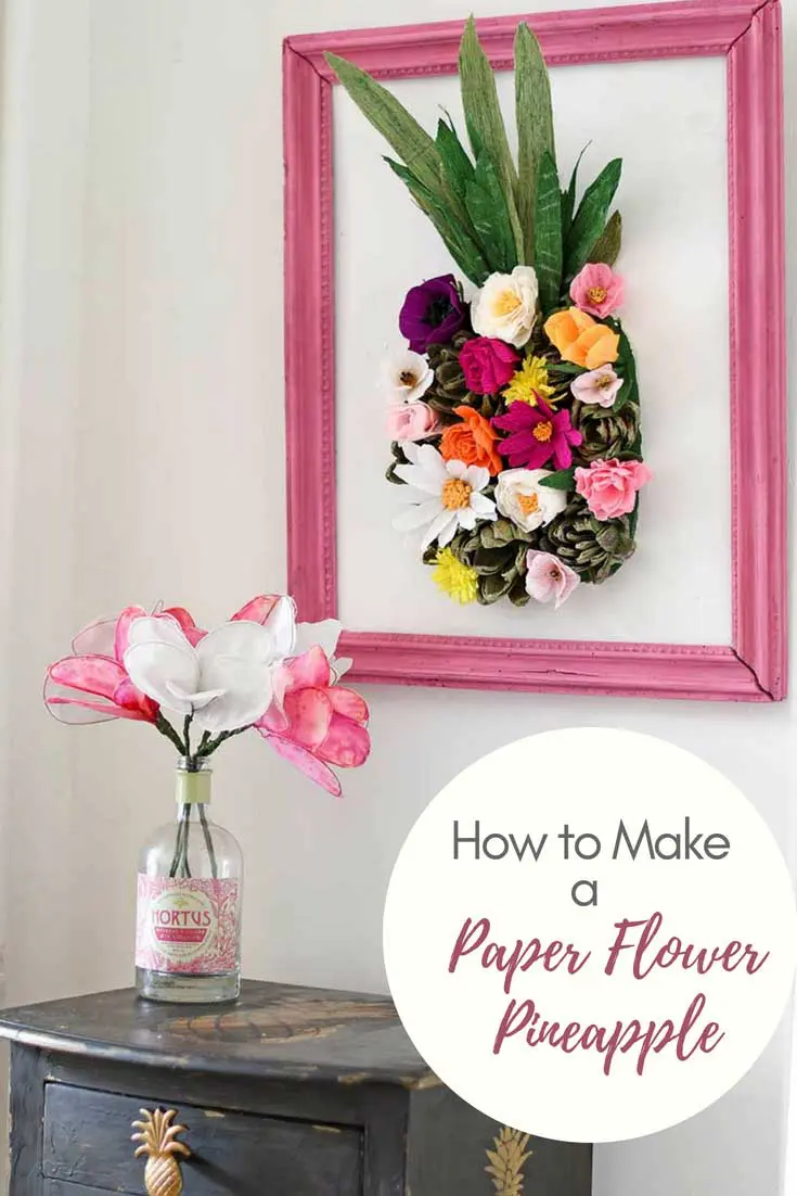How To Make A Paper Flower Wall Decoration Pillar Box Blue