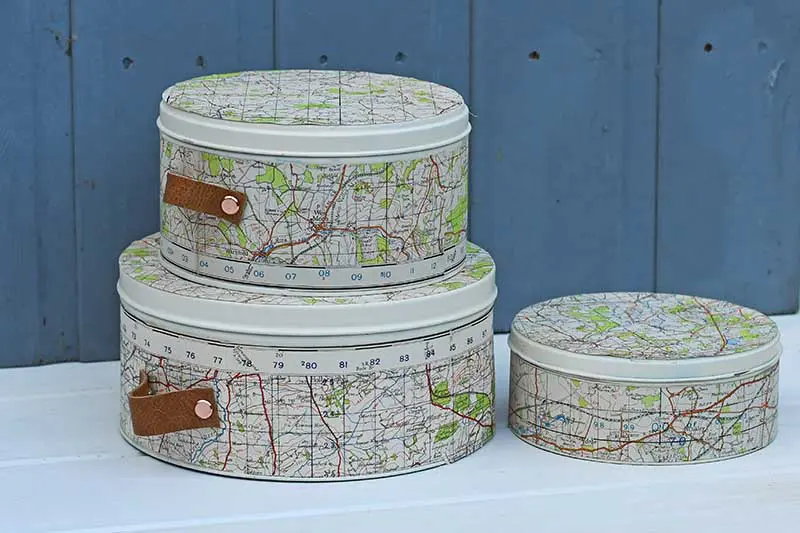 How To Make A Brilliant Vintage Map Suitcase Upcycle - Pillarboxblue -  Pillar Box Blue