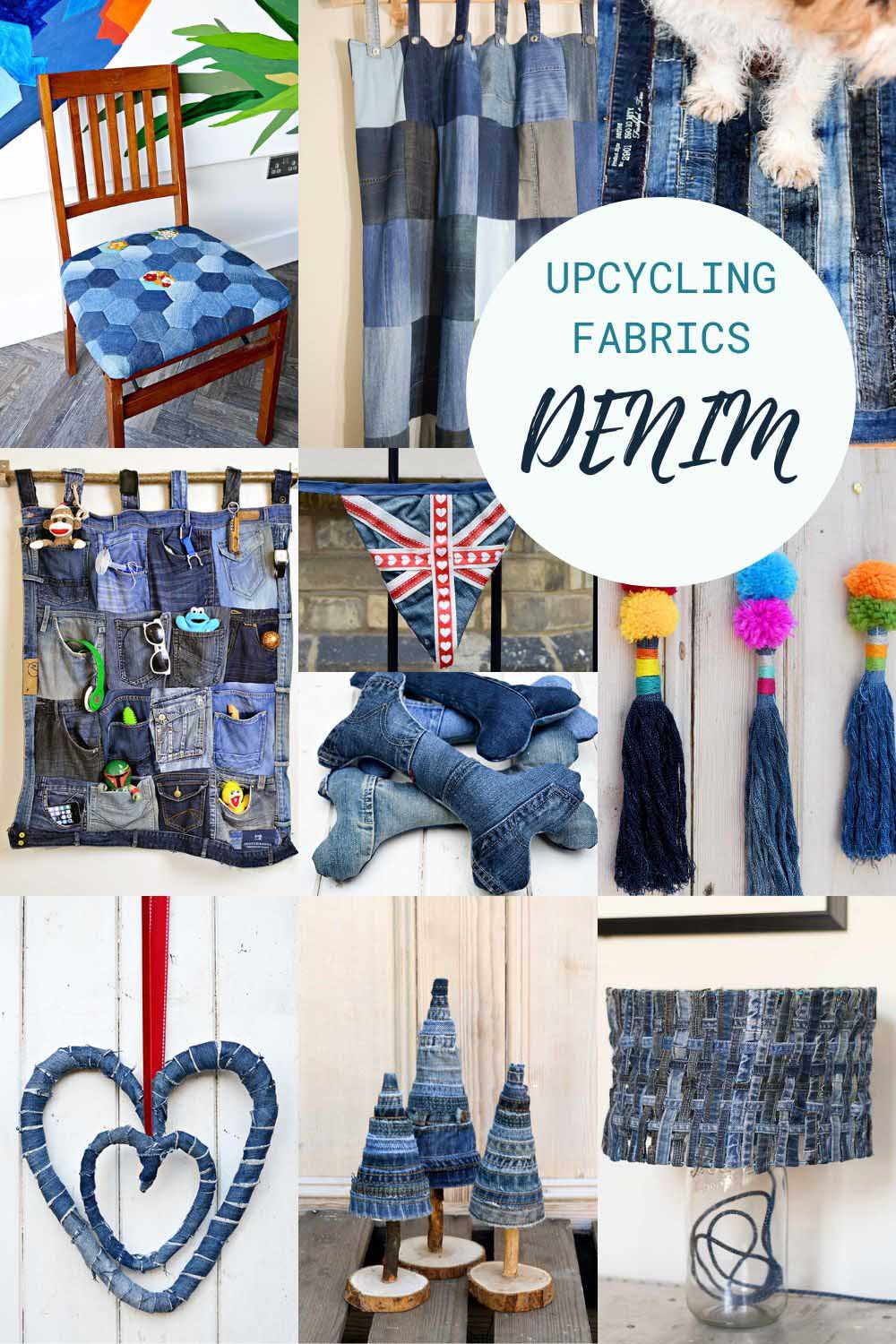 The Best Ways Of Upcycling Fabrics For The Home - Pillar Box Blue