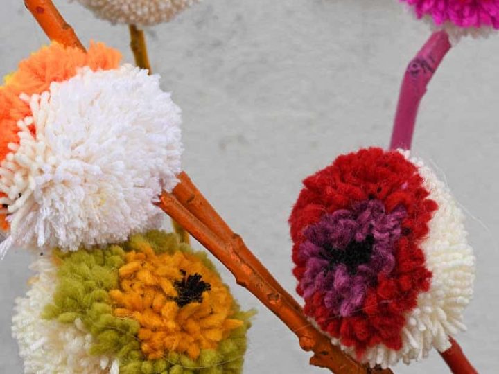 wool flowers instructions