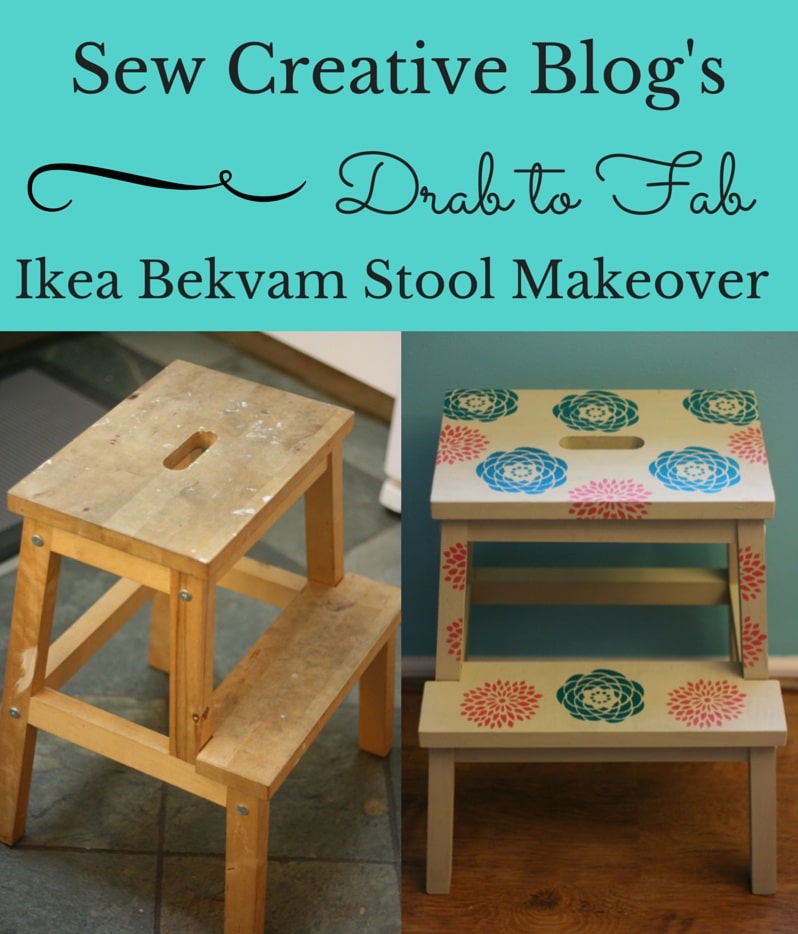 The Most Amazing 21 IKEA Bekvam Stool Hacks Pillar Box Blue   Sew Creative Blogs From Drab To Fab Ikea Bekvam Stool Makeover  