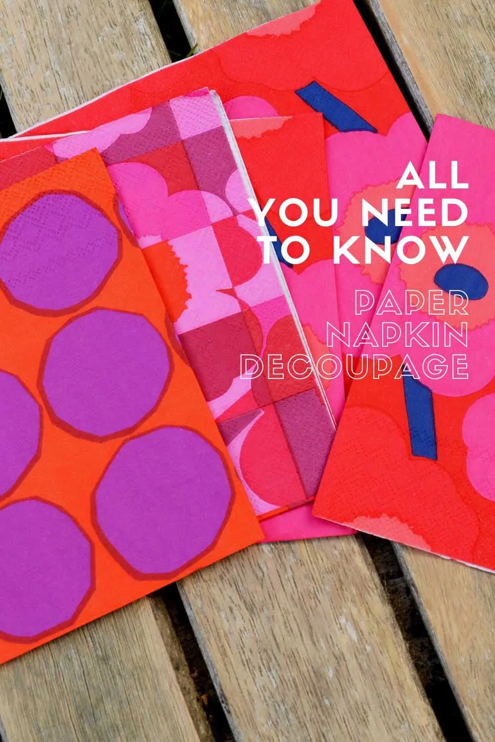 How to Napkin Decoupage · Just That Perfect Piece