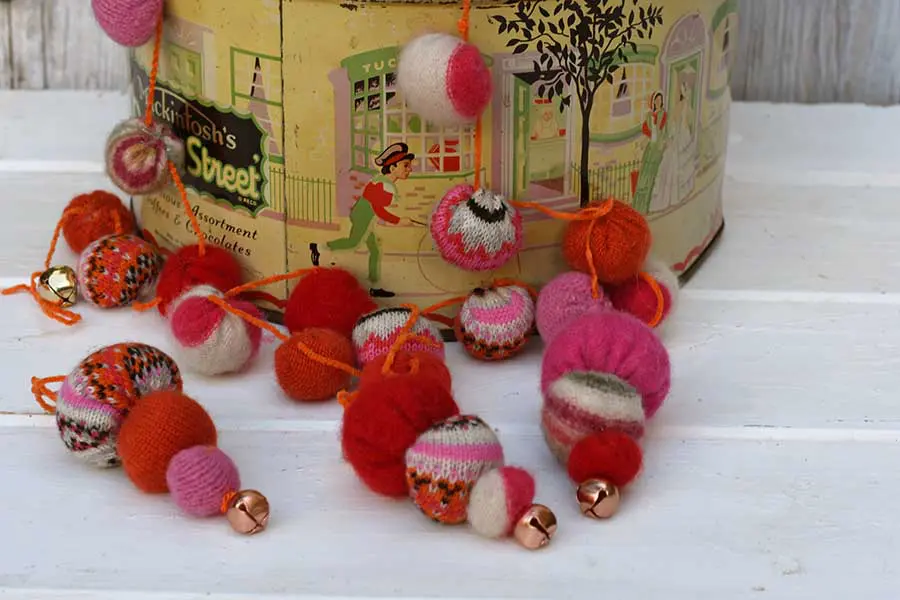 Upcycled Felted Wool Sweater Balls - You Make It Simple