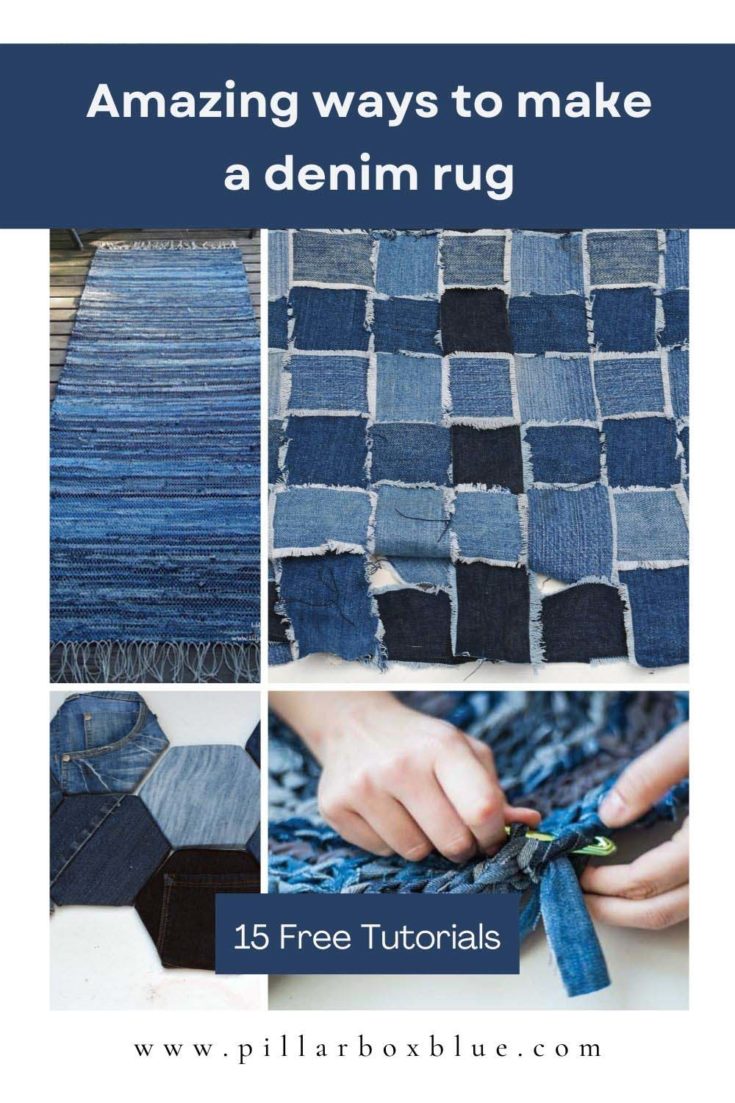 Handmade denim rug tutorials