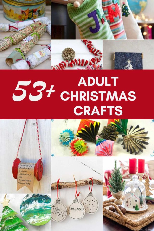 61 Easy Christmas Crafts For Adults Youll Want To Make Pillar Box Blue