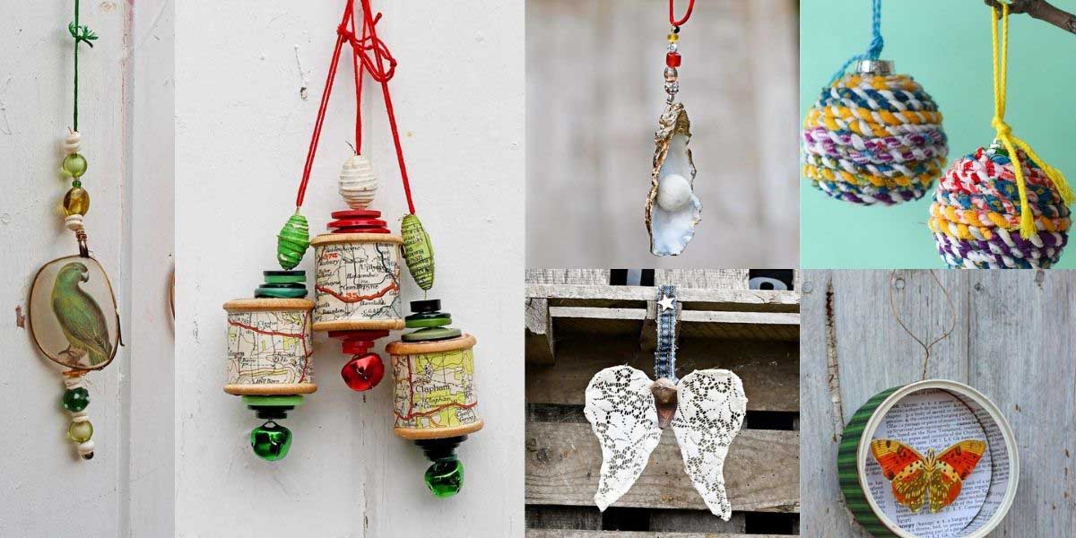 Beautiful upcycled christmas decorations DIY ideas for the eco-conscious