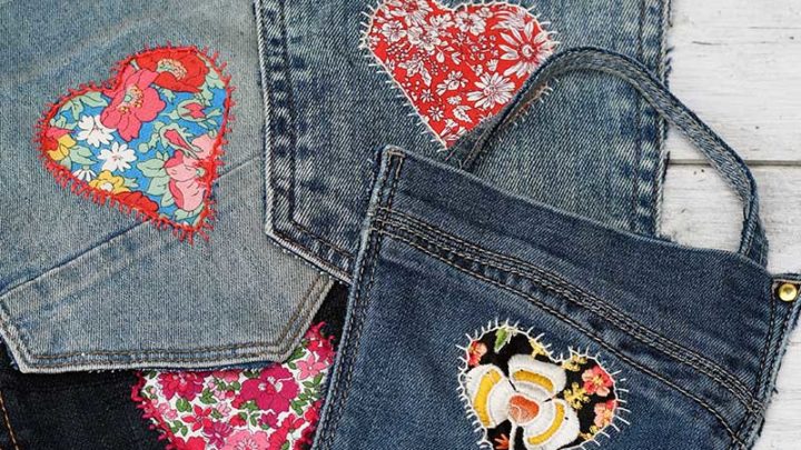 Embroidering Jean Pockets for Stylish Hanging Storage - Pillar Box