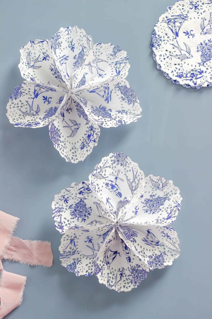 26 Easy Cloth and Paper Doily Crafts I Can't Wait To Try - Pillar Box Blue