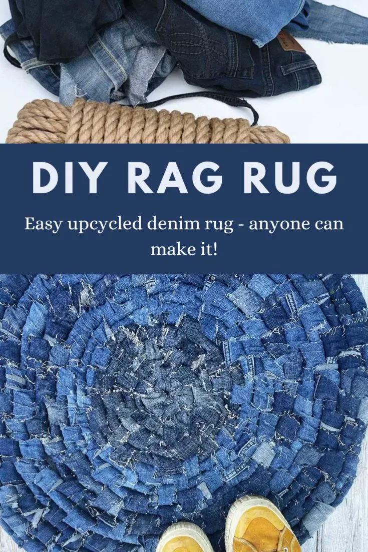 How To Make A Unique Rag Rug The Easy Way - Pillar Box Blue