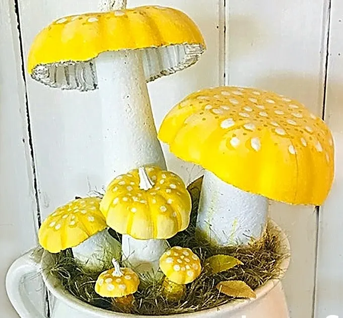 33 Pcs Foam DIY Crafting Fake Mushroom Artificial for Crafts