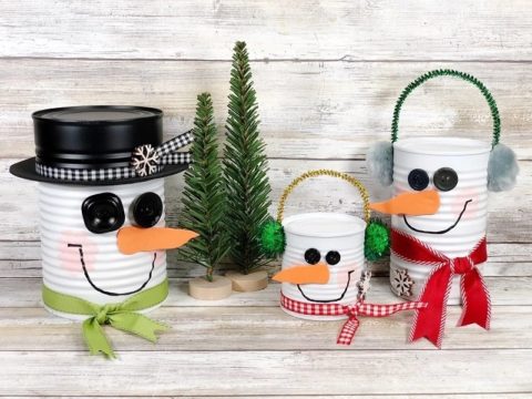 The Best Tin Can Christmas Crafts For The Holiday Season - Pillar Box Blue