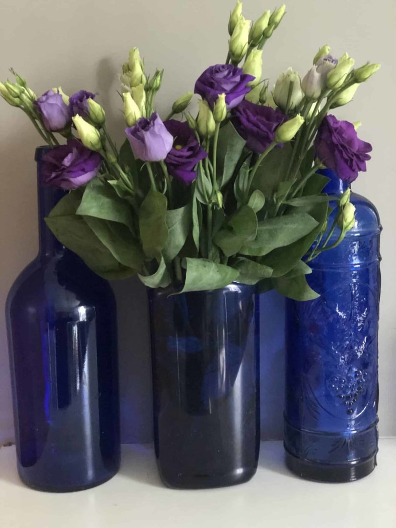 35 Clever Upcycled Vases That You Will Want In Your Home - Pillar Box Blue