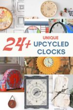 26 Unique DIY Upcycled Clocks You'll Want In Your Home - Pillar Box Blue