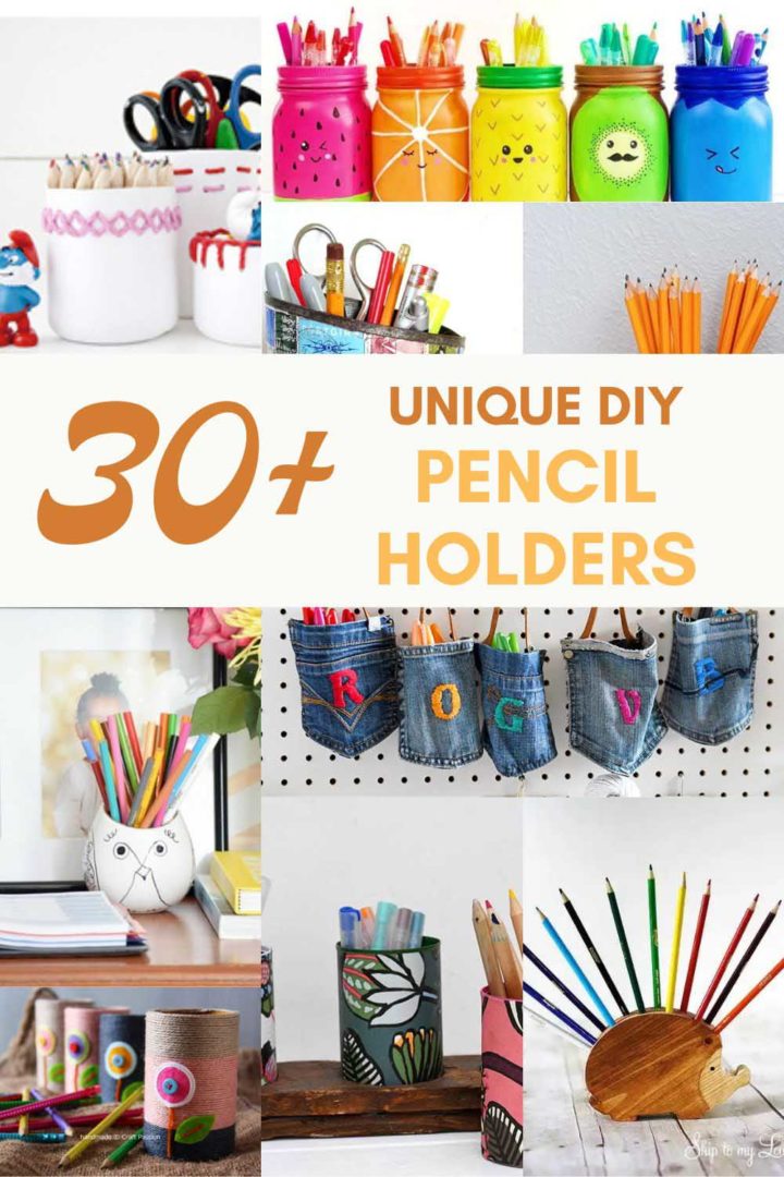 30 Diy Pencil Holder Ideas Youll Want On Your Desk Pillar Box Blue