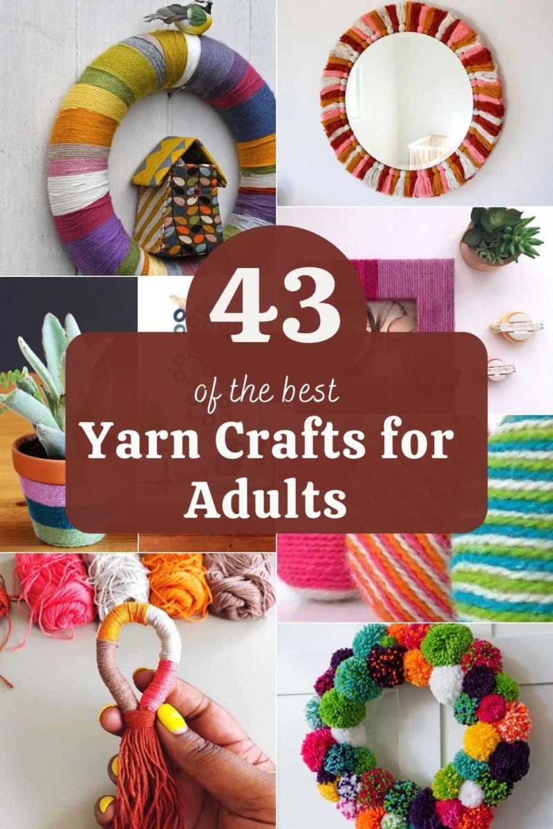 43 Easy Yarn Crafts For Adults You'll Want To Make Pillar Box Blue