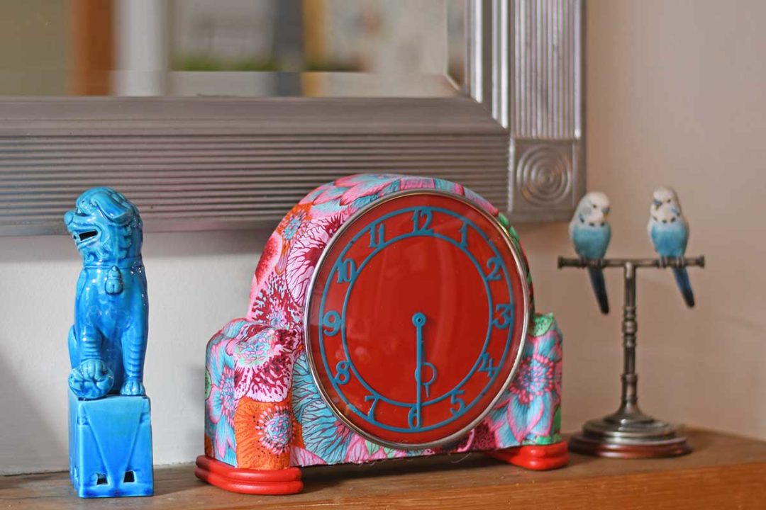 26 Unique DIY Upcycled Clocks You'll Want In Your Home - Pillar Box Blue