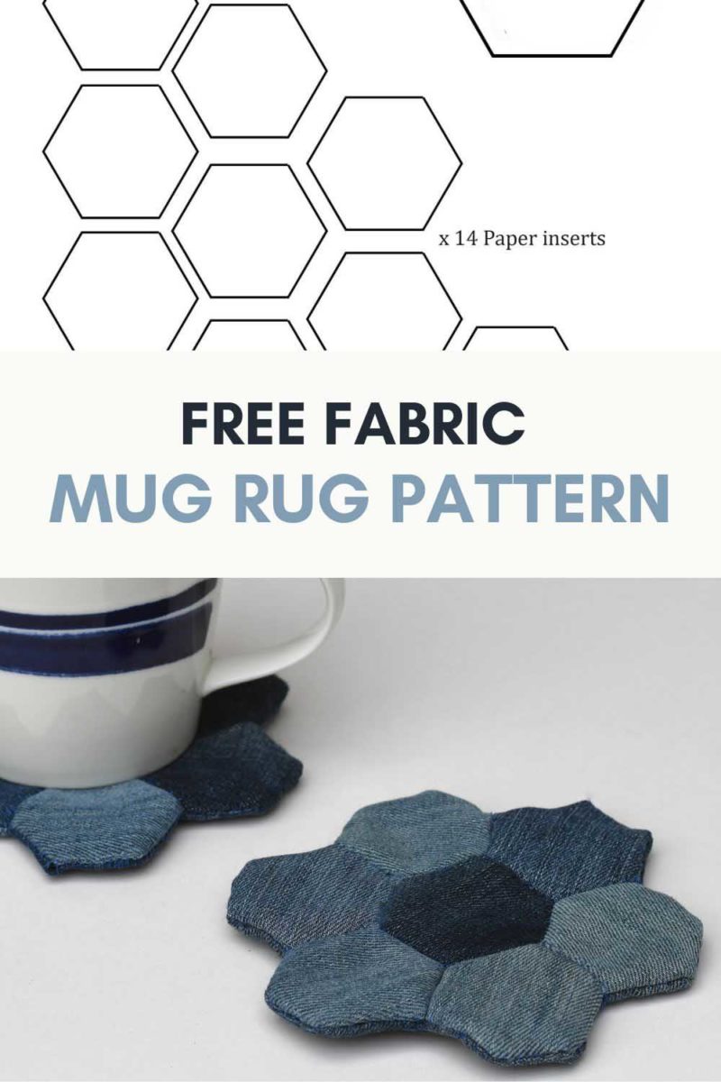 DIY Free Mug Rug Pattern You Will Want To Make Pillar Box Blue   Free Fabric Mug Rug Pattern Pin  800x1200 