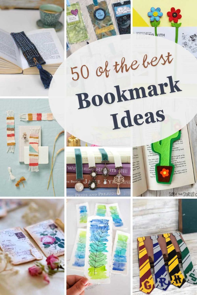 50 Unique DIY Bookmark Ideas: Designs for Every Reader - Pillar Box Blue