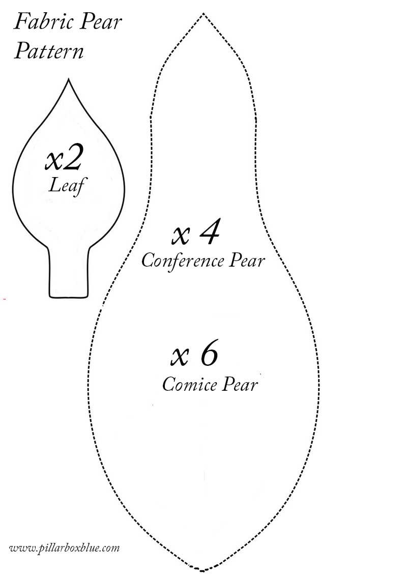 conference pear pattern a4