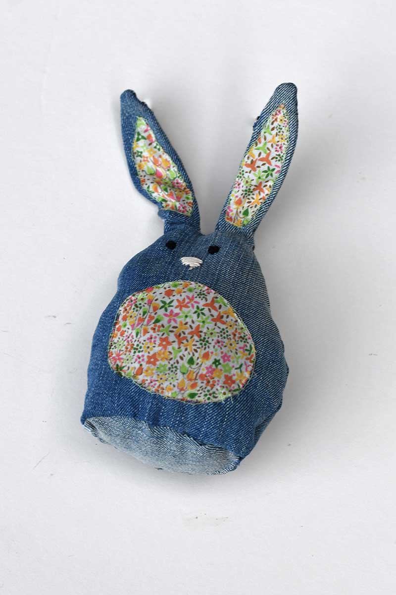 Stuffed fabric bunny